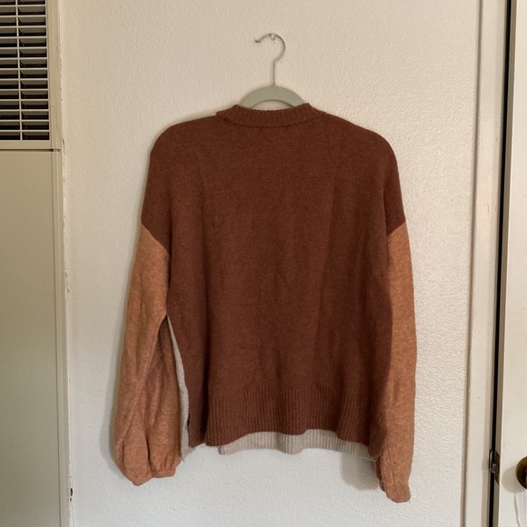 Madewell wool blend colorblock Payton pullover - Picture 4 of 5